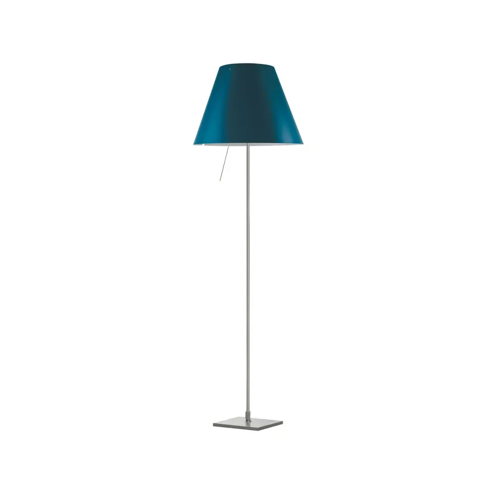 Luceplan Costanza D13 t.i.f. Stehleuchte Petroleum blue