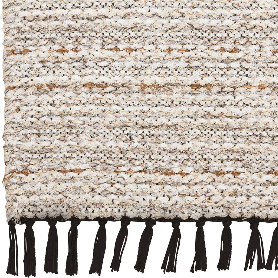 HORREDSMATTAN Teppich Tova beige Gefleckt/Meliert Polyester/Baumwolle 70 x 350 cm