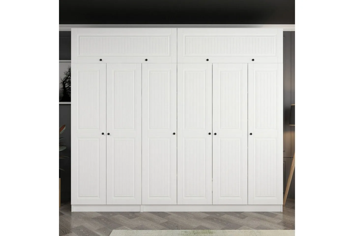 Fruitland Garderob 270 cm - Vit