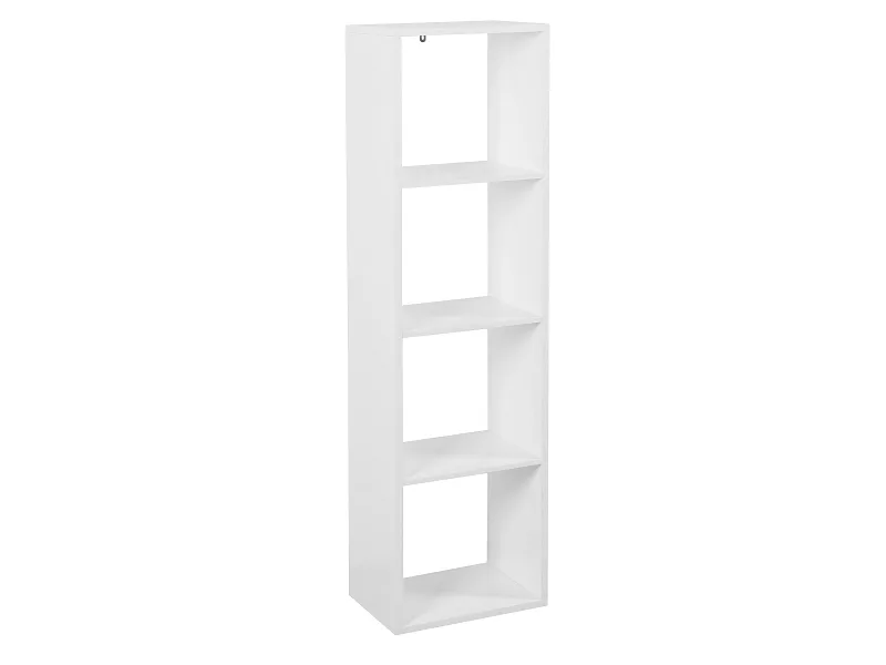 Regal CUBO 29.5x38.2x141.8cm 4 Fächer weiss