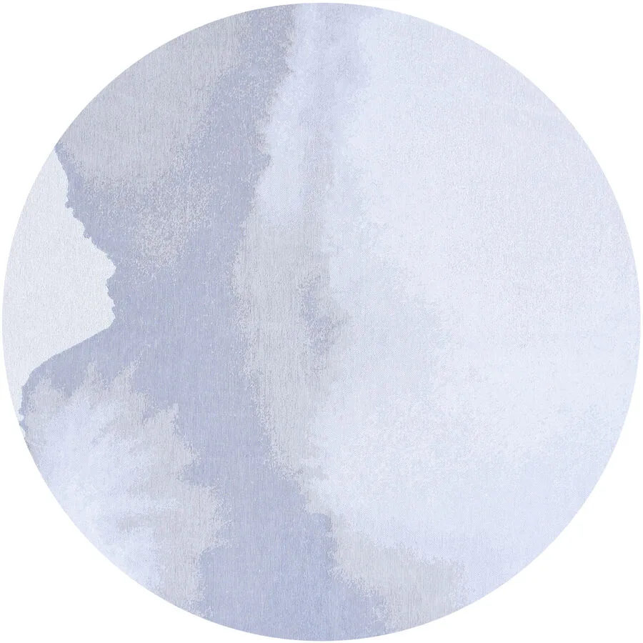 Teppich Lagoon Hellblau, Weiss Anderes Muster Polyester 140 x 140 cm