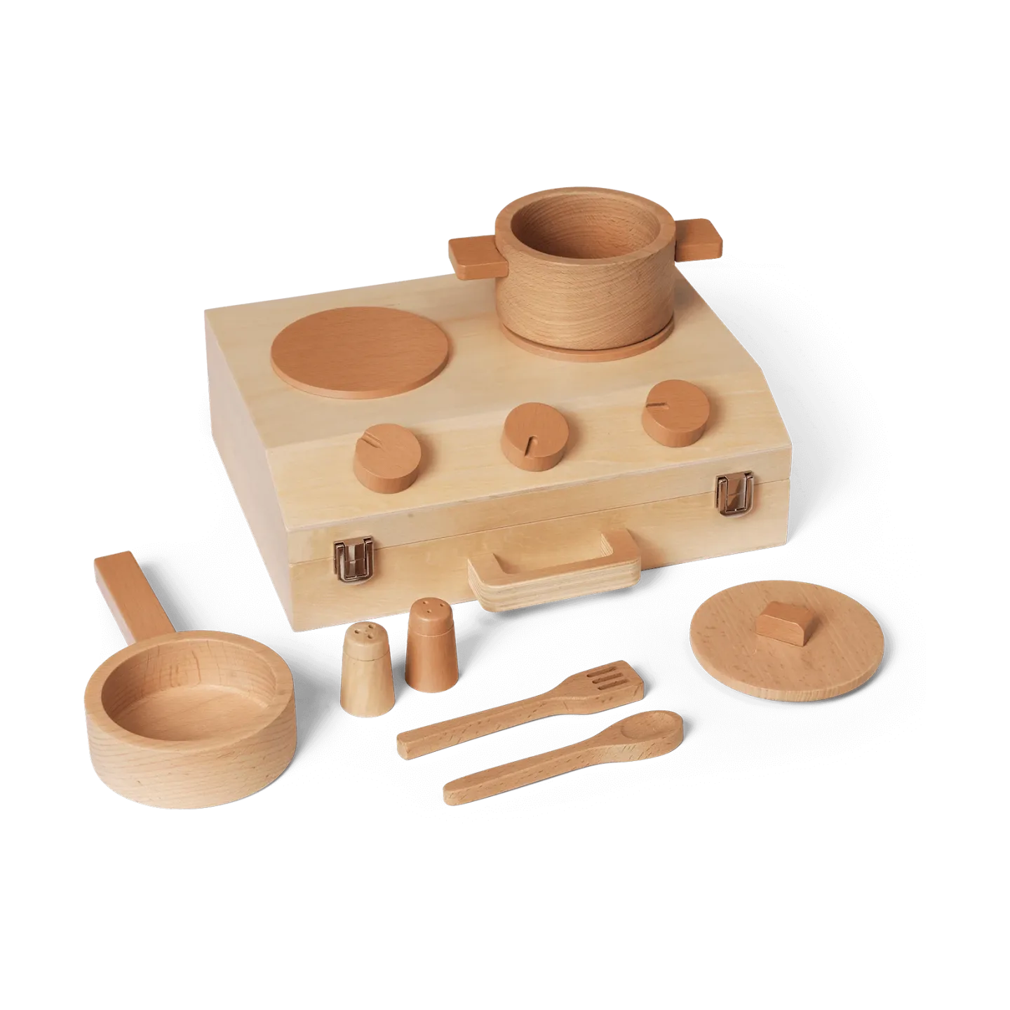 Ferm Living Toro Suitcase Kitchen Kochset für Kinder Natural