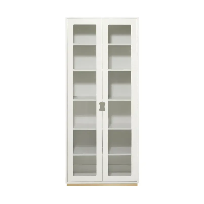 Asplund Snö F högskåp vitrin White-Ek, eksockel , dj 30 cm