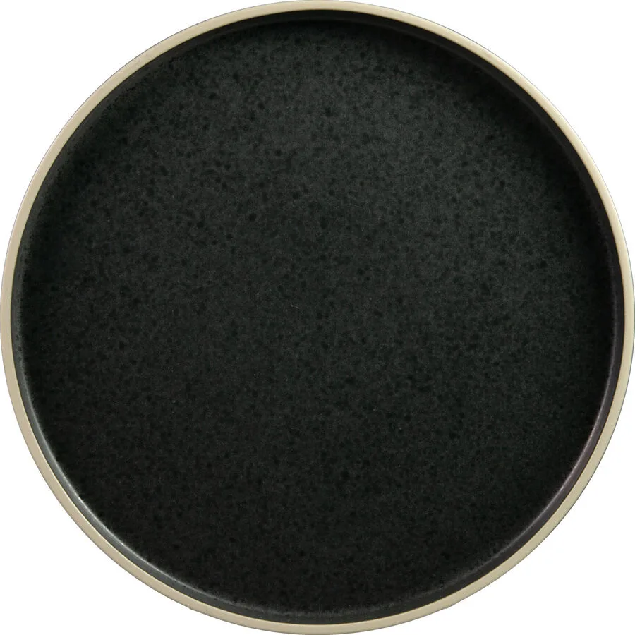 Teller flach Calypso sepia Stoneware D 24 cm 1 Stk