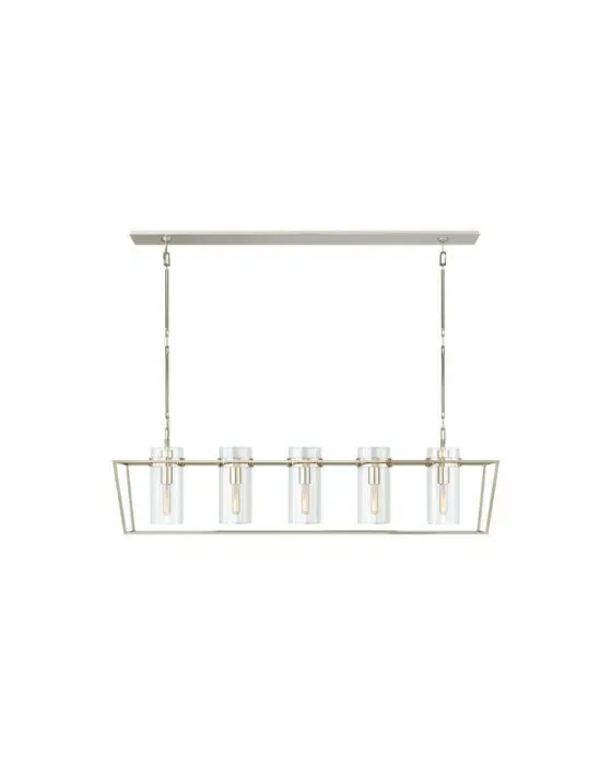 Presidio Large Linear Lantern Polished Nickel