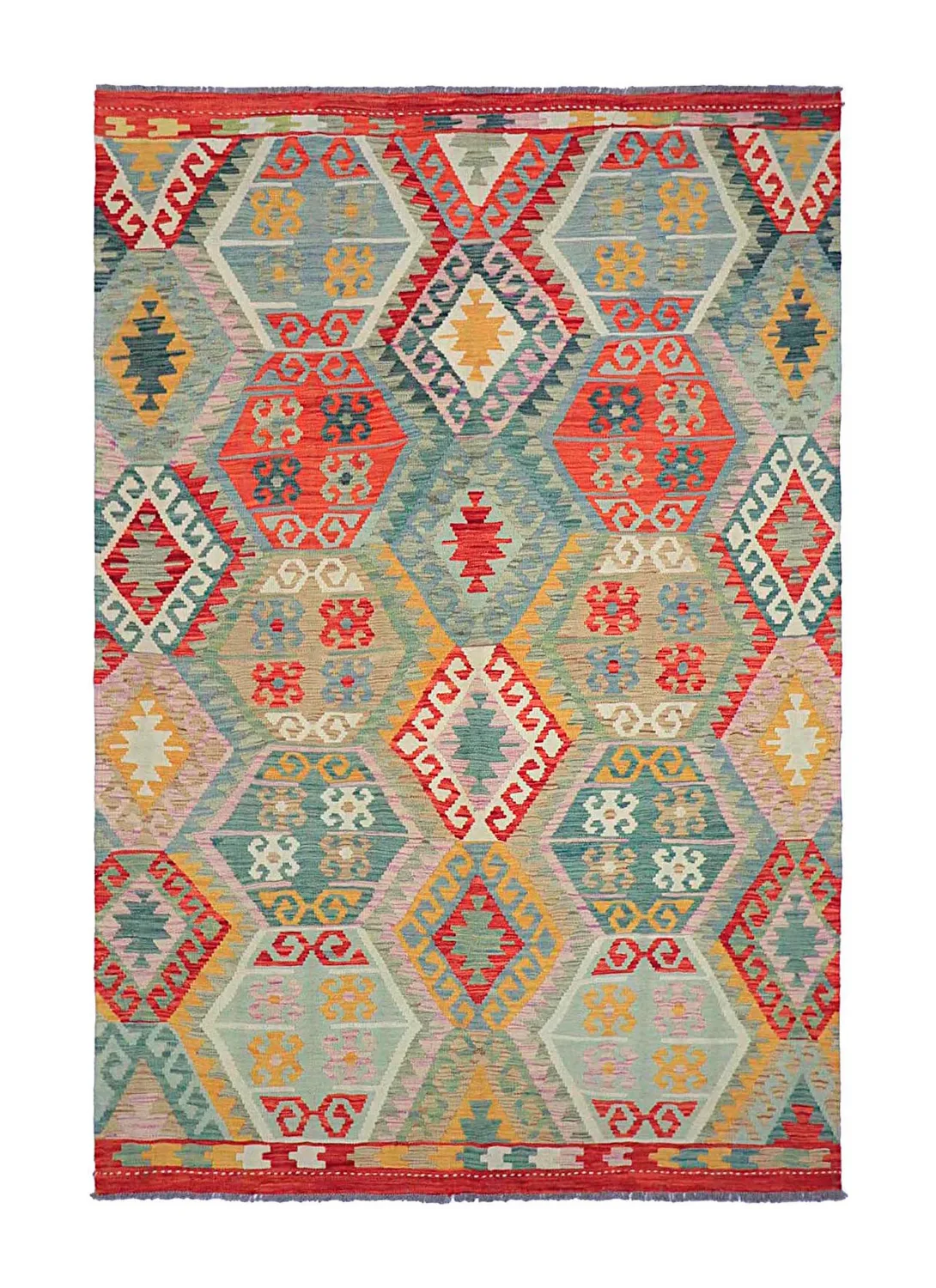 Orientalsk Teppe - Vegi Kelim Hand Woven - 171 x 253 cm (Størrelse: 171 x 253 cm)