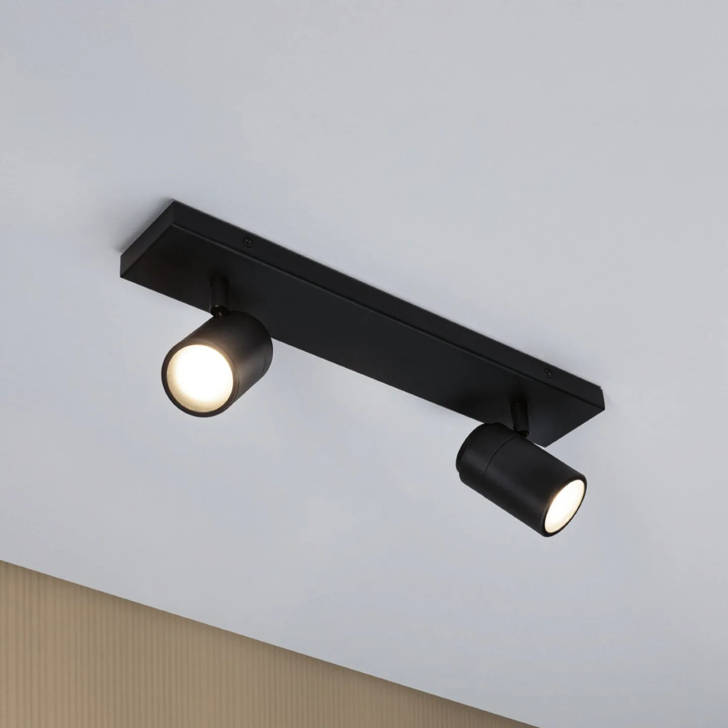 Zyli 2 Deckenleuchte IP44 Dim. Matt Schwarz - Paulmann - Badezimmer - Modern - Metall - Mehrflammig
