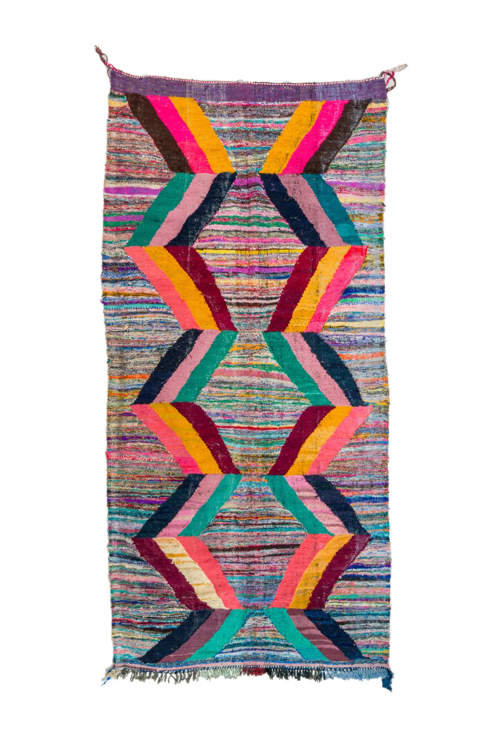 Marokkansk Boucherouite-teppe 150 x 325 cm (Størrelse: 150 x 325 cm)