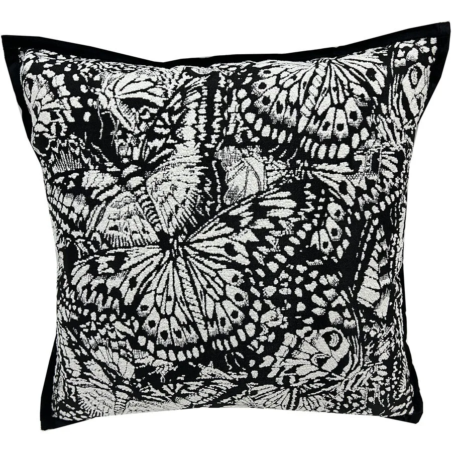 Zierkissen Zoe Schwarz/Weiss Polyester 45 cm 45 cm