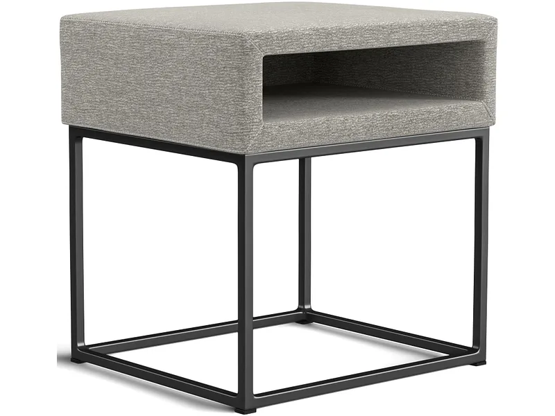 Nachttisch SWISS HOME STYLE AMBER 45x40x45cm hellgrau