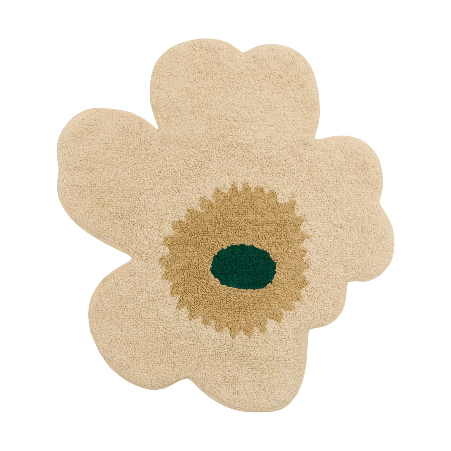 Marimekko Unikko Badezimmerteppich 73x74 cm Hay-sand-emerald