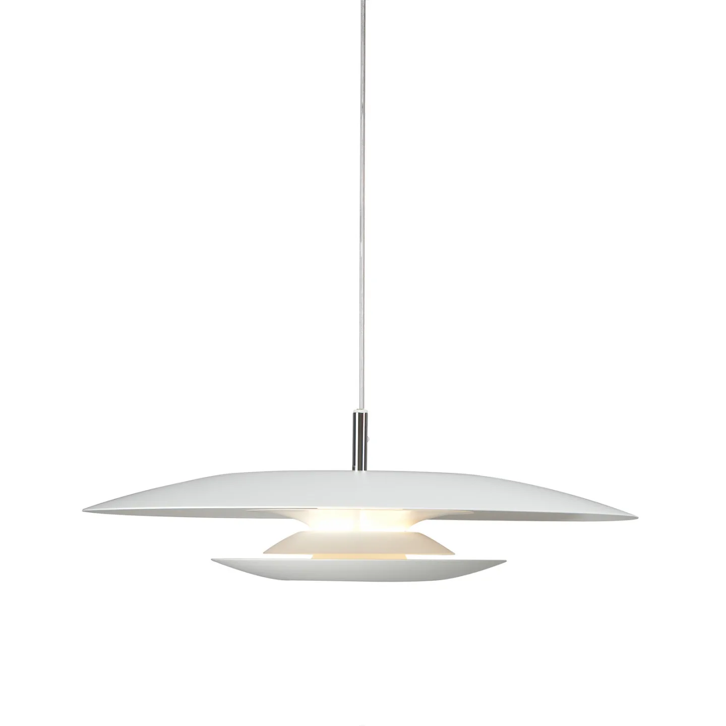 Eclipse Hängeleuchte, Ø 48 cm, weiß, Metall, G9 - Belid - Wohnzimmer - Design - Einflammig