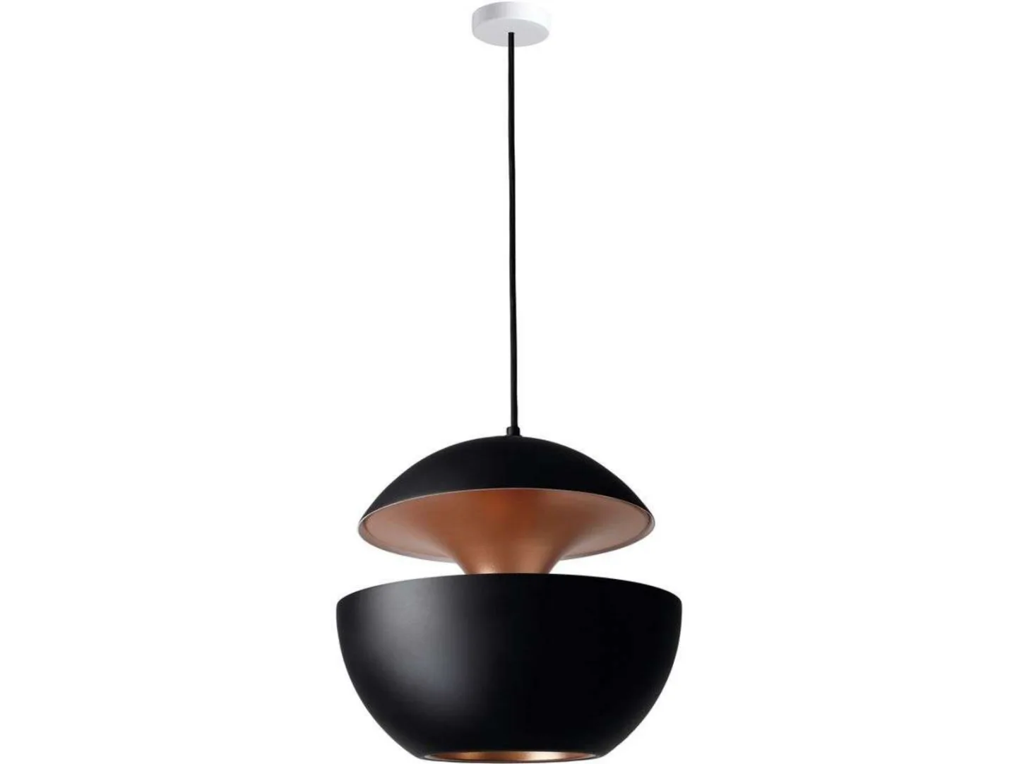 Here Comes The Sun Pendelleuchte Ø450 Schwarz/Kupfer - DCW - Wohnzimmer - Aluminium
