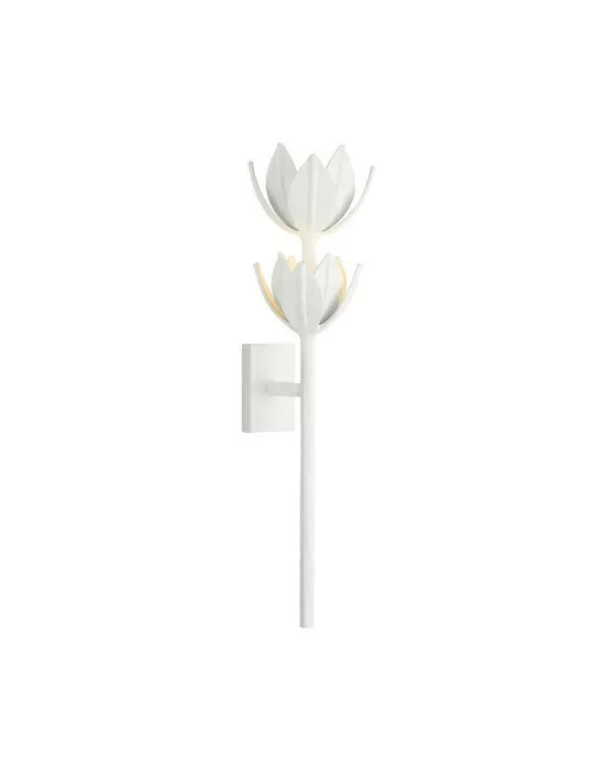Alberto Large Two Tier Sconce White
