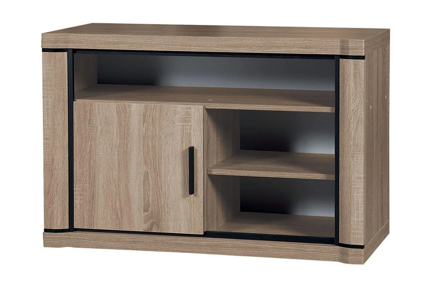Dallas TV-bänk 107x48x72 cm LED-belysning - Beige/Grå