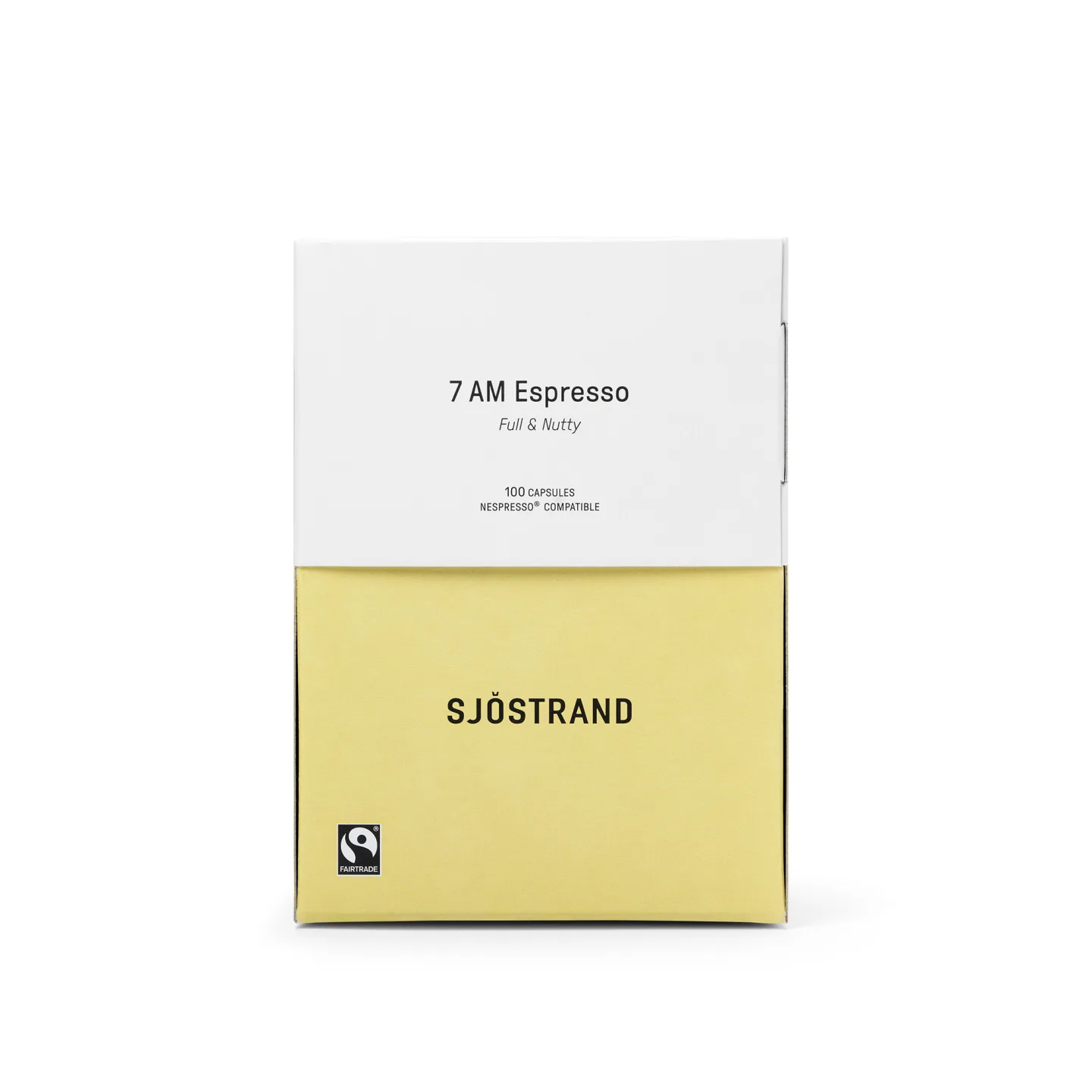Sjöstrand Coffee - 7 AM Espresso kaffekapslar 100-pack - Tillbehör till köksmaskiner - Vit