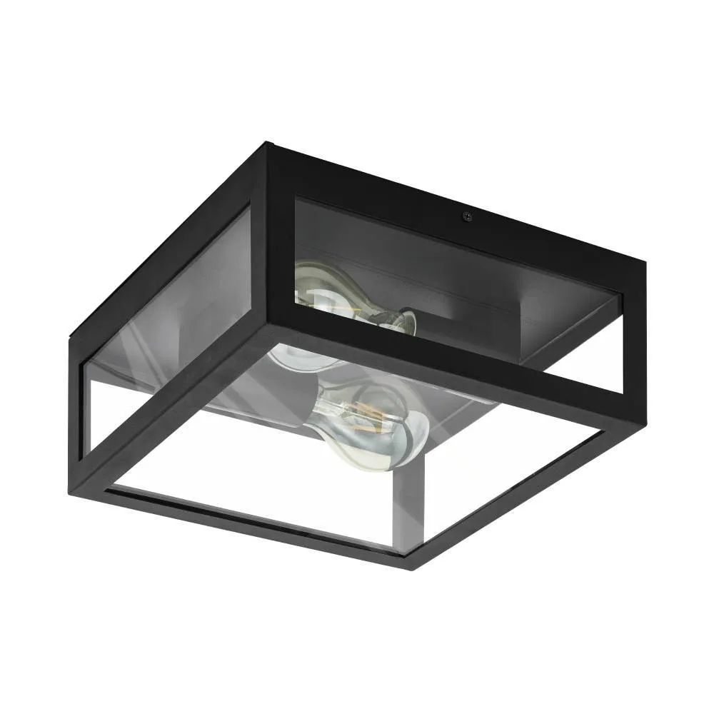 Eglo - Amezola 30cm - Badrumslampa - Svart