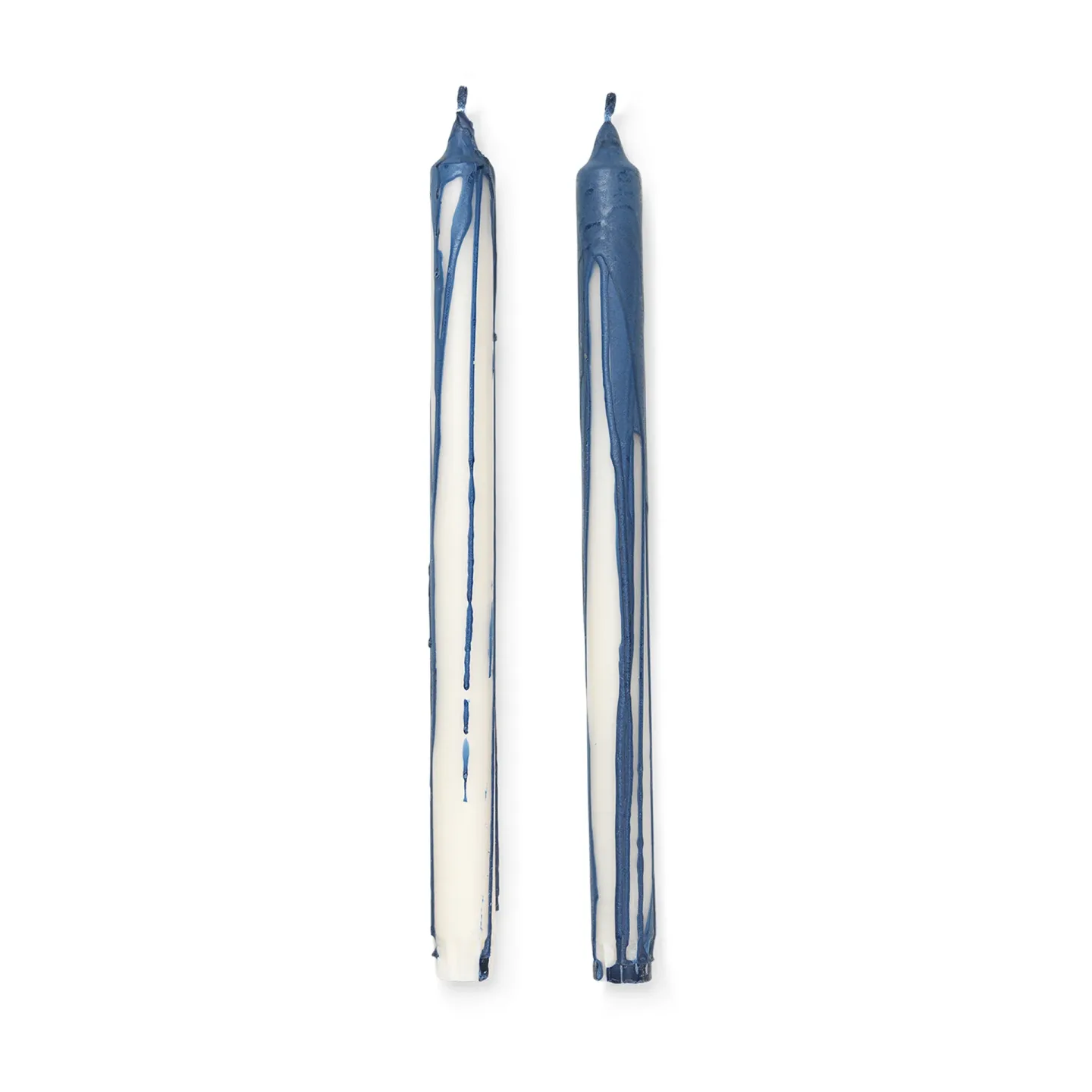 Ferm Living Dryp Kerze 2er-Pack Deep Blue