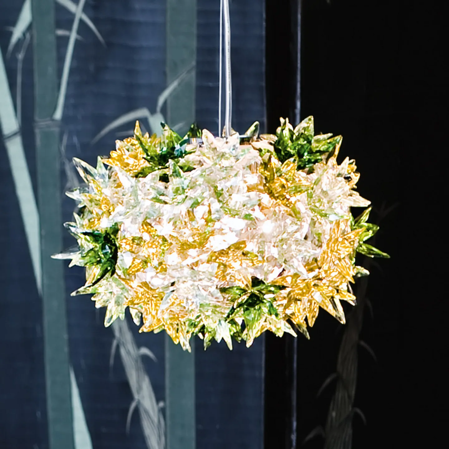 Bloom S2 Pendelleuchte Minze - Kartell - Wohnzimmer - Design - Kunststoff - Einflammig