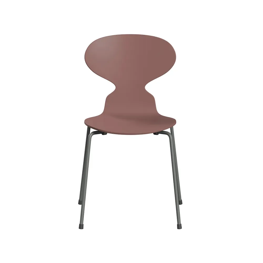 Fritz Hansen Myran 3101 stol wild rose, silvergrått stativ