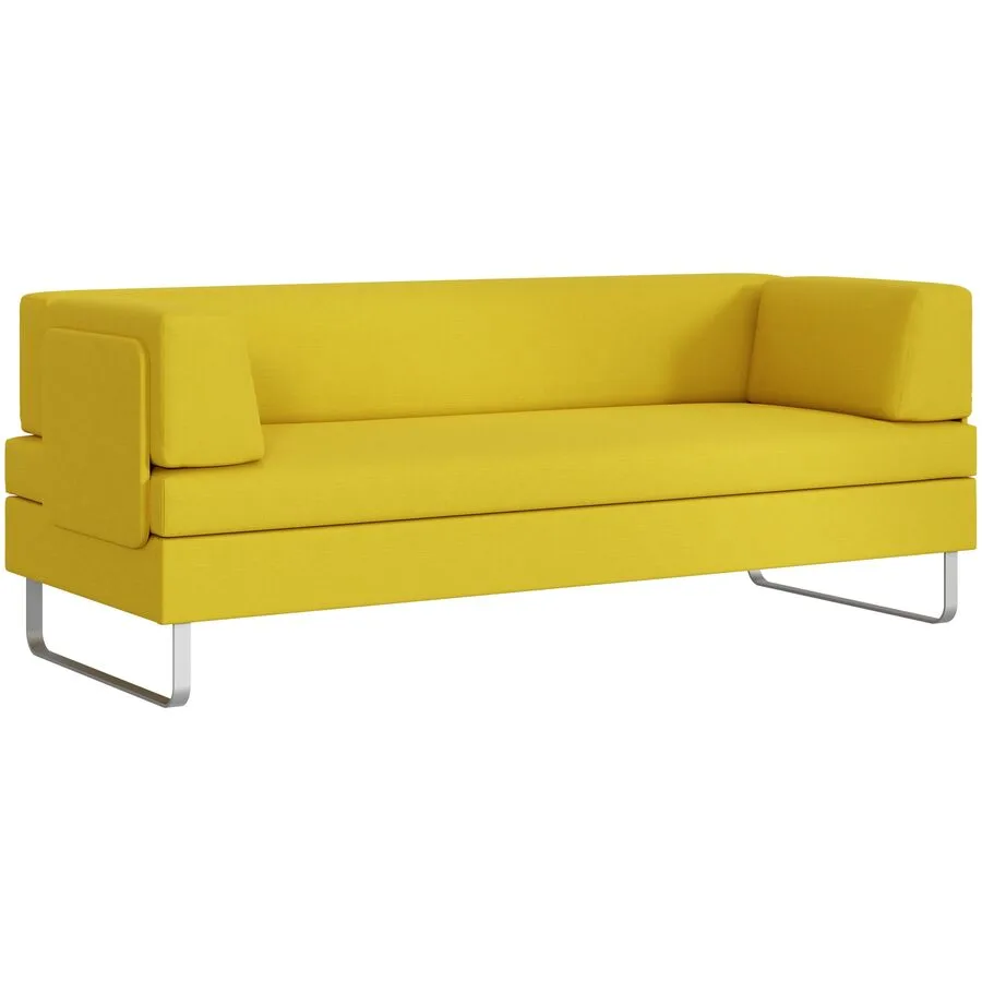 SWISS PLUS Bettsofa Bed for Living Doppio goldgelb Stoff B 205 T 165 cm Ausziehbar/Ausklappbar - Möbel Konfigurator: Traummöbel individuell