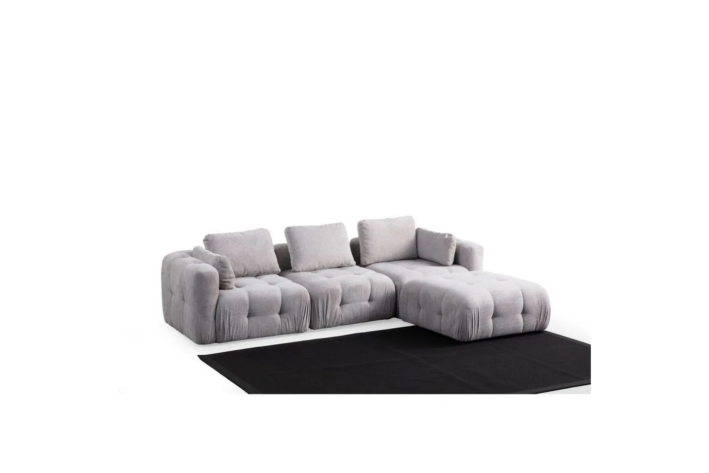 Yvara Soffa med Divan 4-sits - Ljusgrå