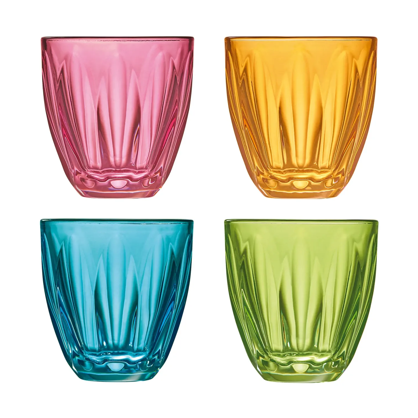La Rochère Lily Wasserglas verschiedene Farben im 4-teiliges