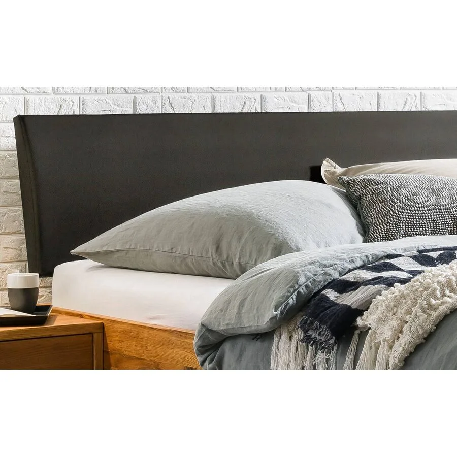 Hasena Bett Caserta Braun Holz 180 x 200 cm - Farbe: Wildeiche