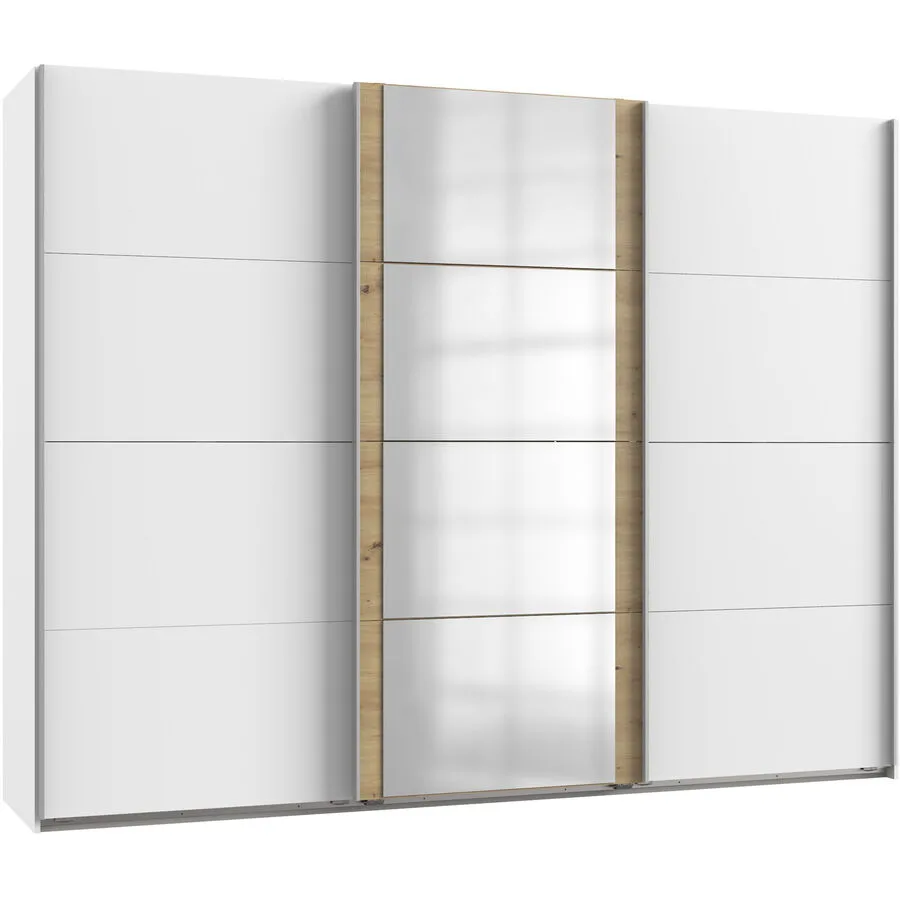 Schrank Juli weiss/eiche Holzwerkstoff B 225 cm