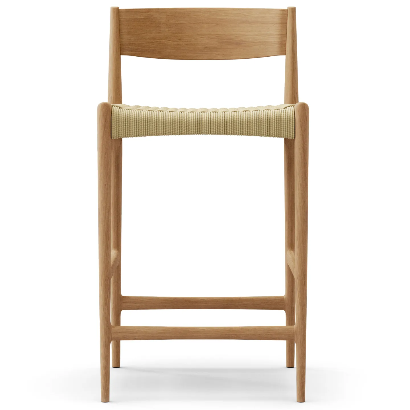 Dk3 - Pia Counter Stool W47 x D43 x H85 cm Oak - oil - Barstolar - Poul Cadovius - Beige - Trä