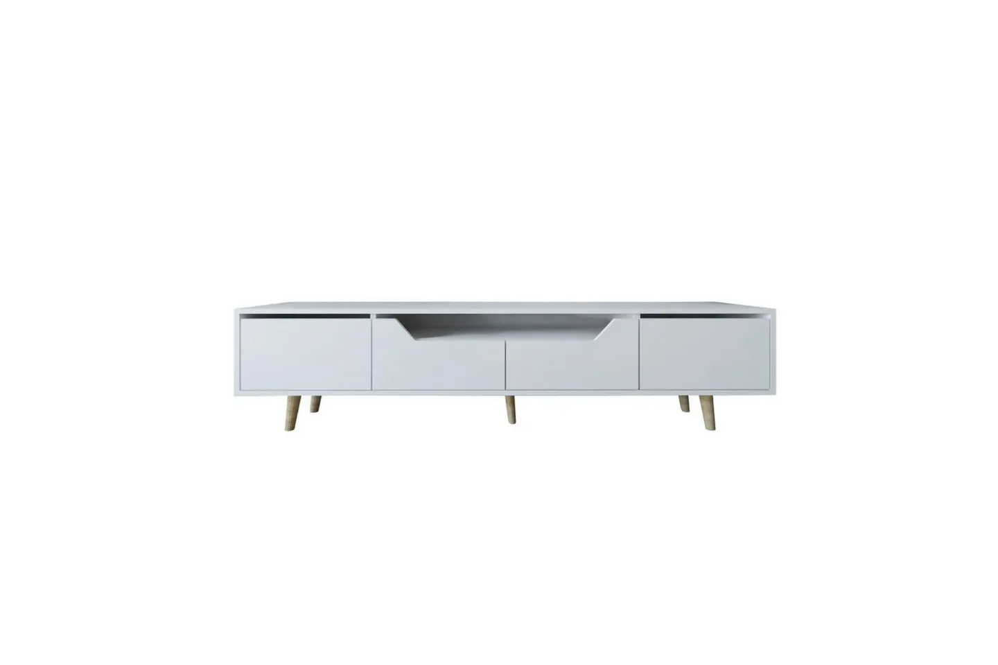Kollumber Tv-stativ 180x30 cm - Vit
