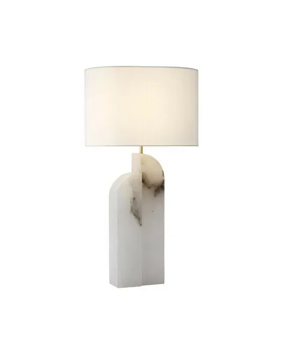 Savoye Large Left Table Lamp Alabaster