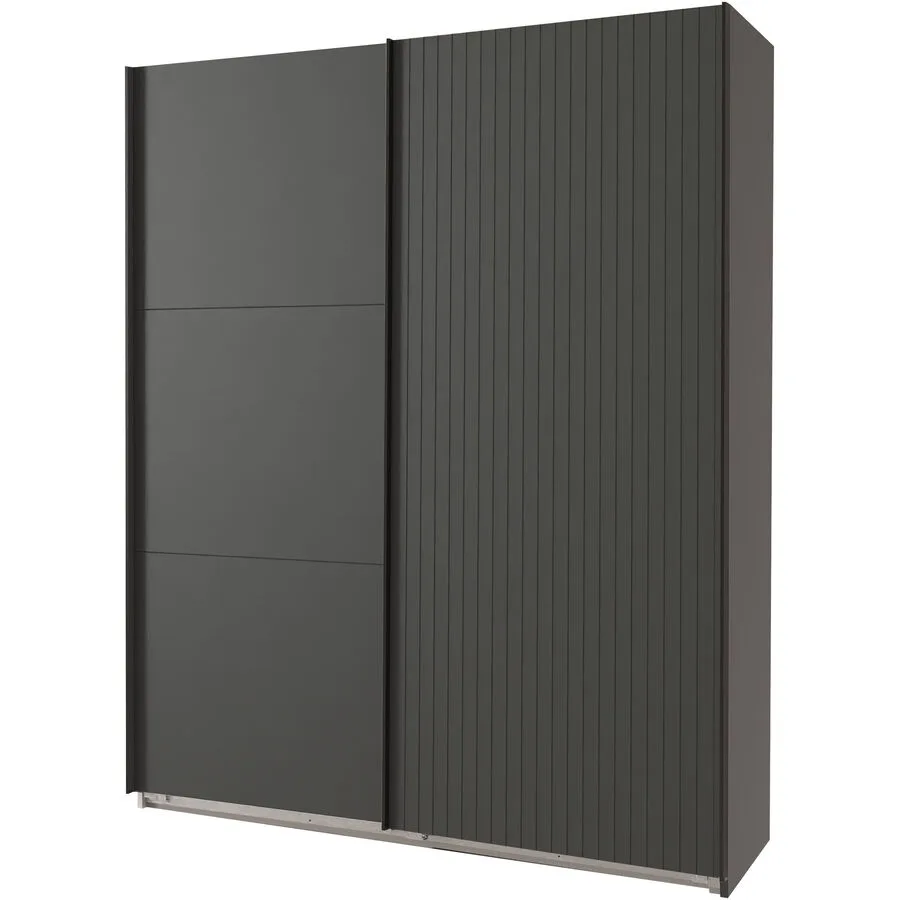 Kleiderschrank Asin graphite Holzwerkstoff B 200 cm