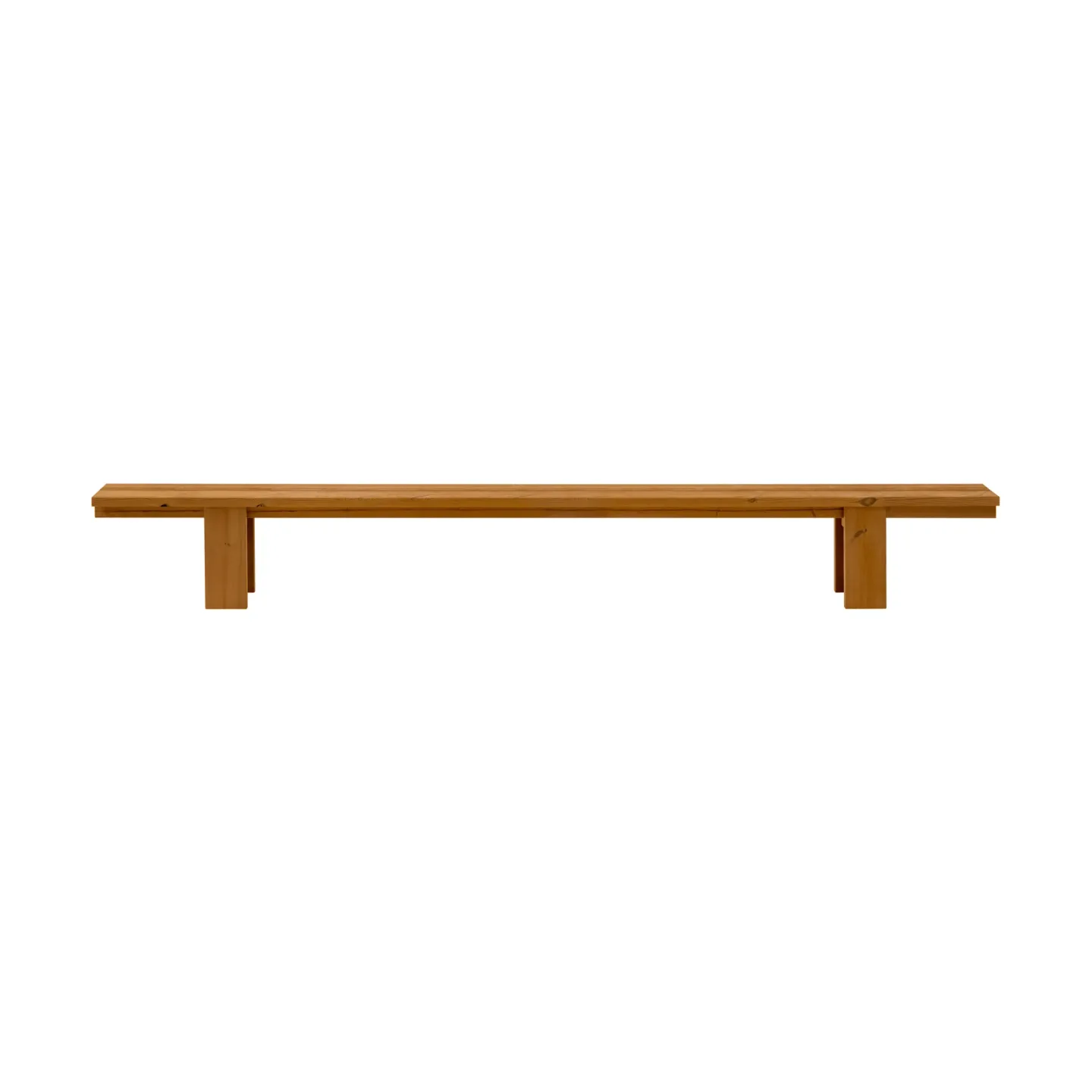 Vaarnii 013 Osa Outdoor Bench bänk Värmebehandlad furu, 333x37x49 cm