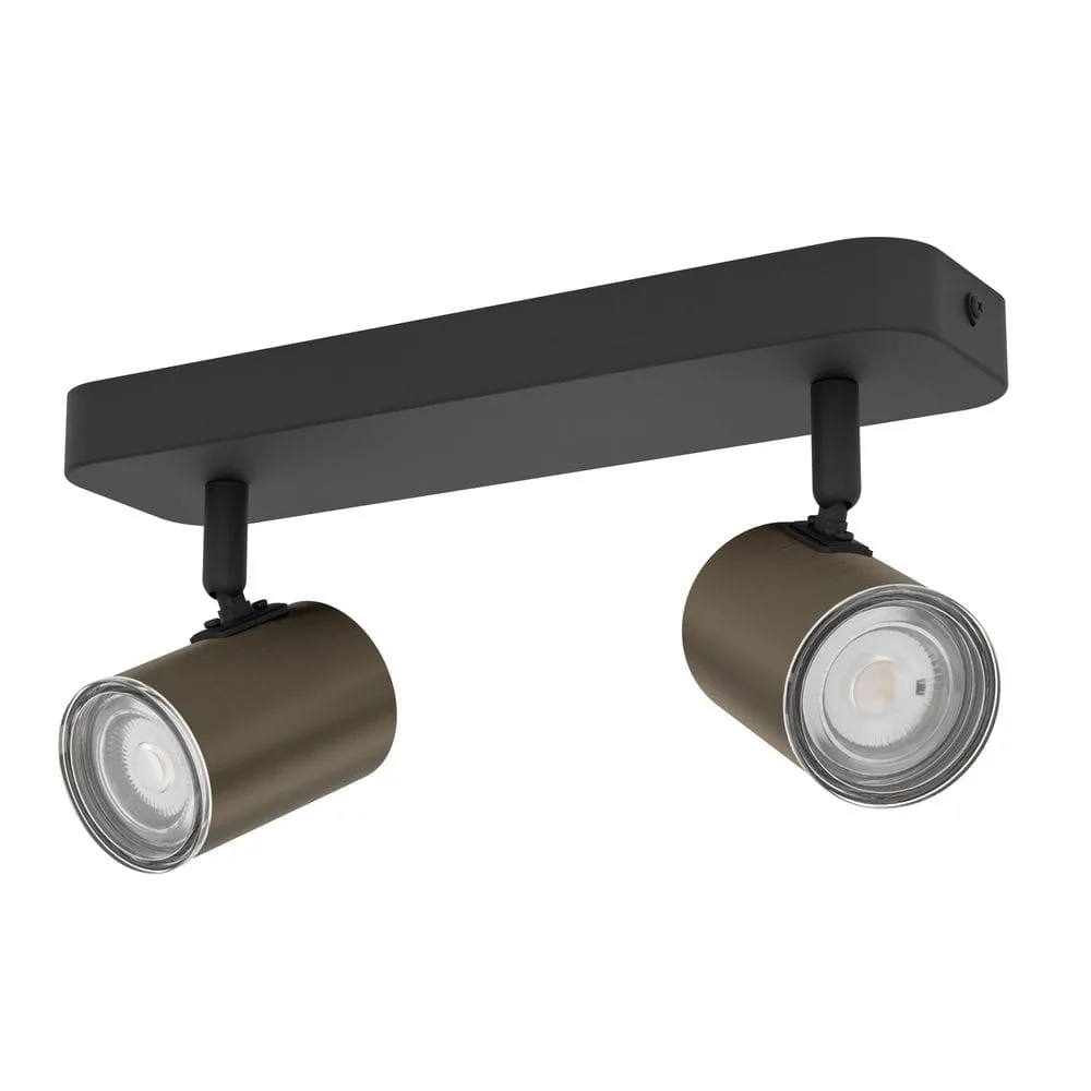 Spotlight Consuma med 2 Lampor - Svart/Bronserad