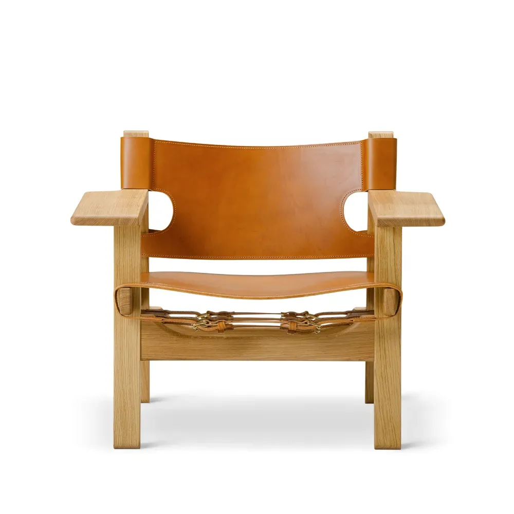 Fredericia Furniture Den spanske stol fåtölj Läder cognac-oljad ek