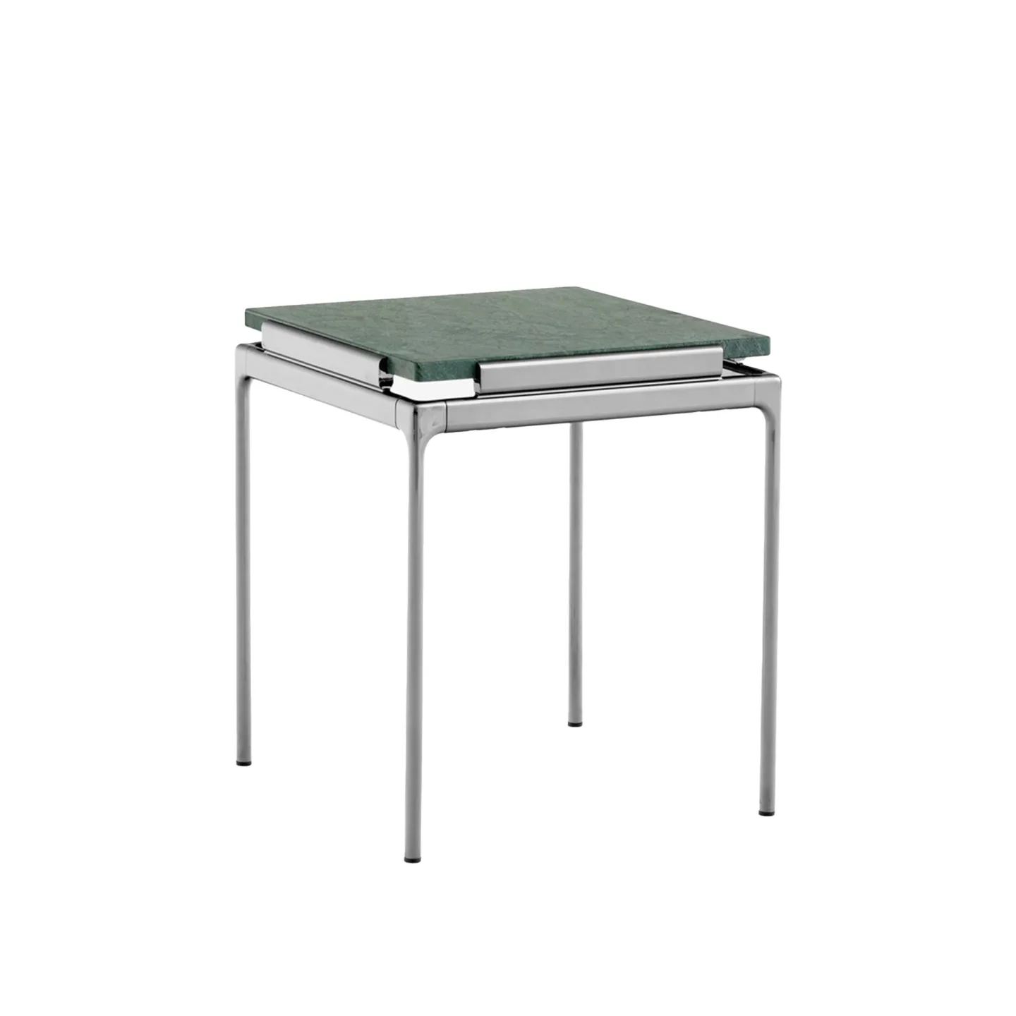 &Tradition - Sett Side Table LN11, Verde Guatemala/Dark Chrome - Sidobord - Luca Nichetto - Grön - Metall/Sten