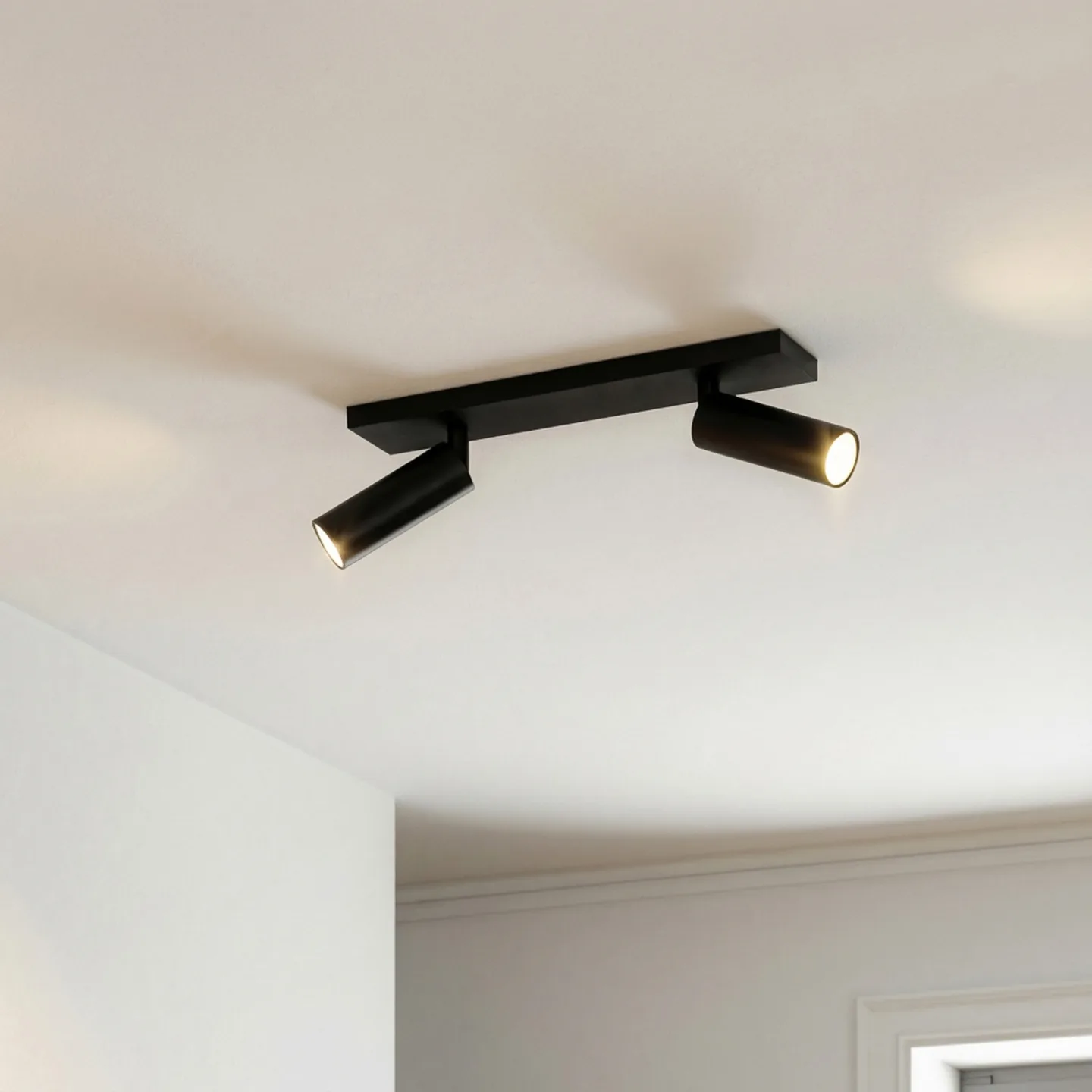 Brinja Slim Deckenstrahler, GU10 MR11, 30 cm, zweiflammig, schwarz - Arcchio - Flurbereich - Modern - Aluminium - Mehrflammig