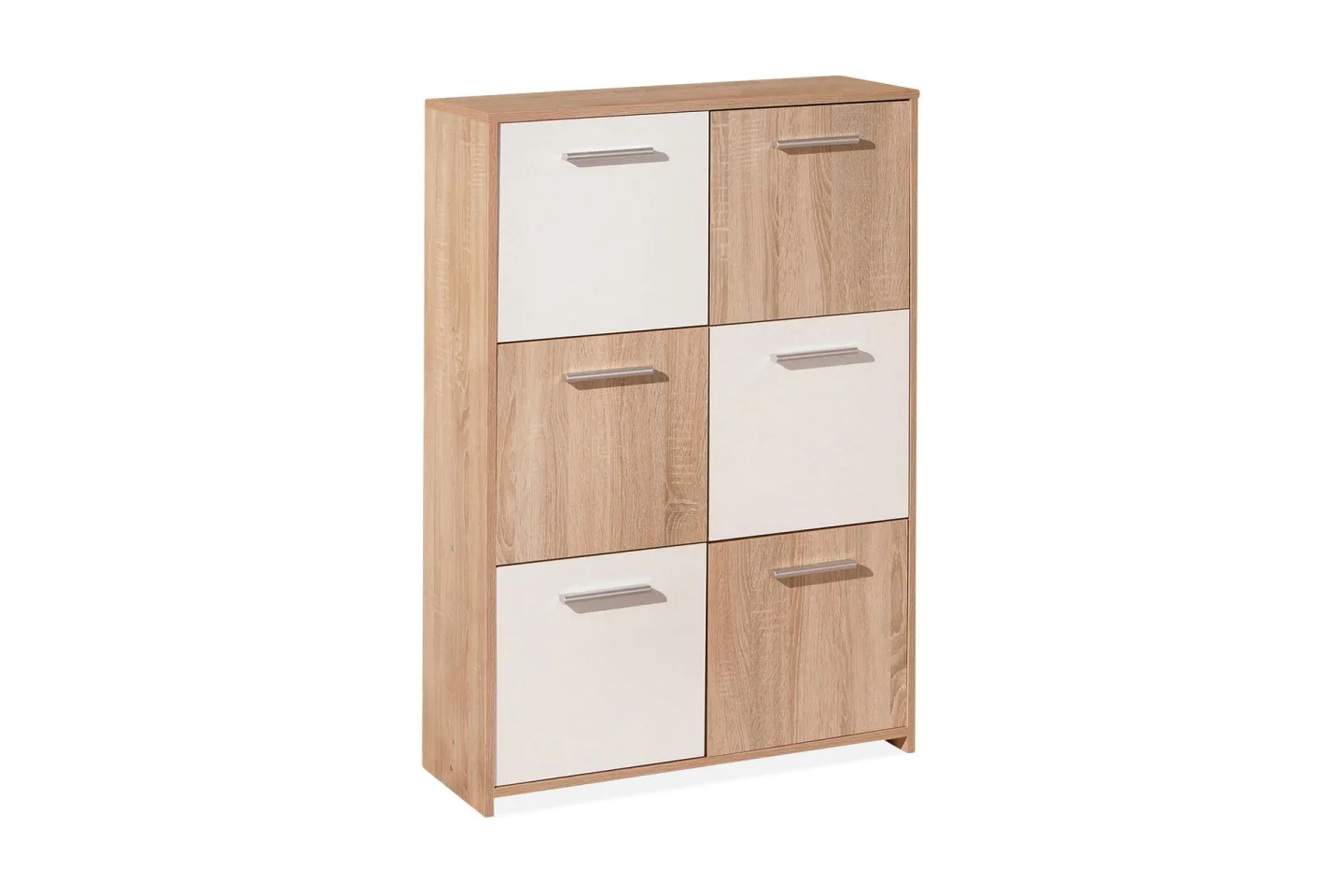 Aragon Skåp 77 cm Hög - Vit/Ljus Ek