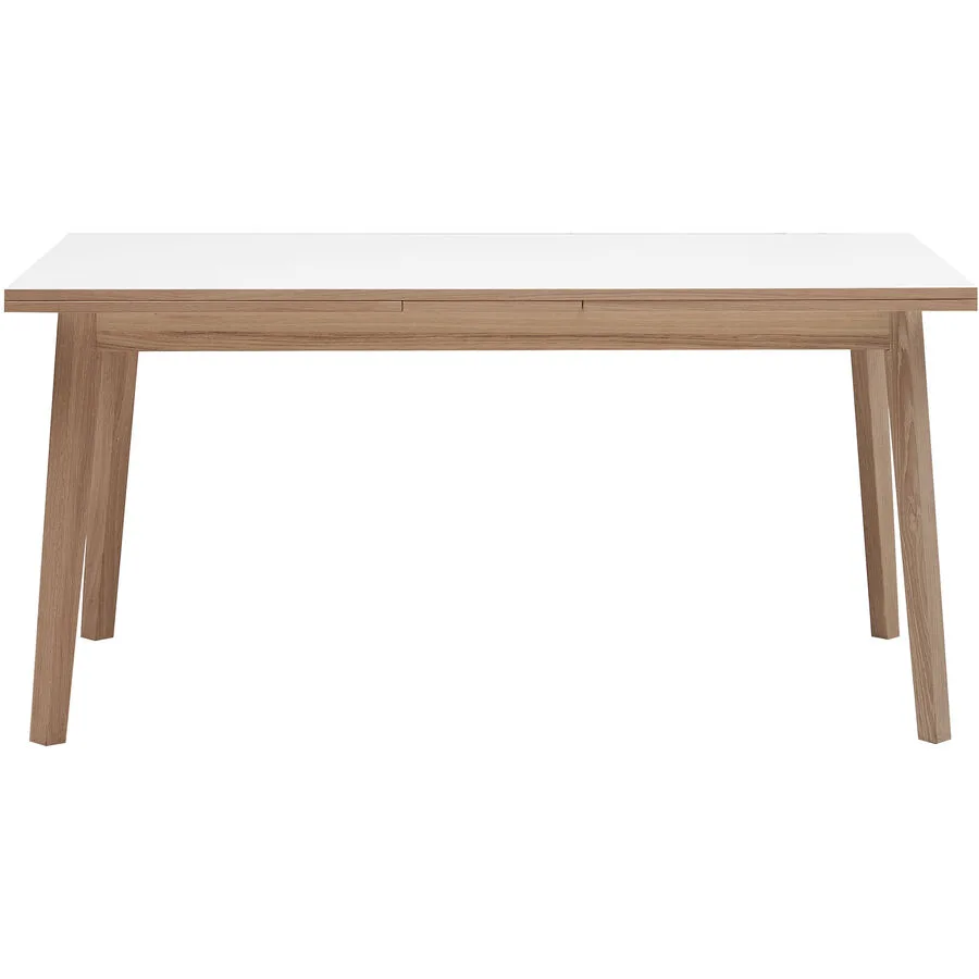 Esstisch Sinthya weiss/eiche Eiche, Melamin Massivholz B 180 T 90 cm