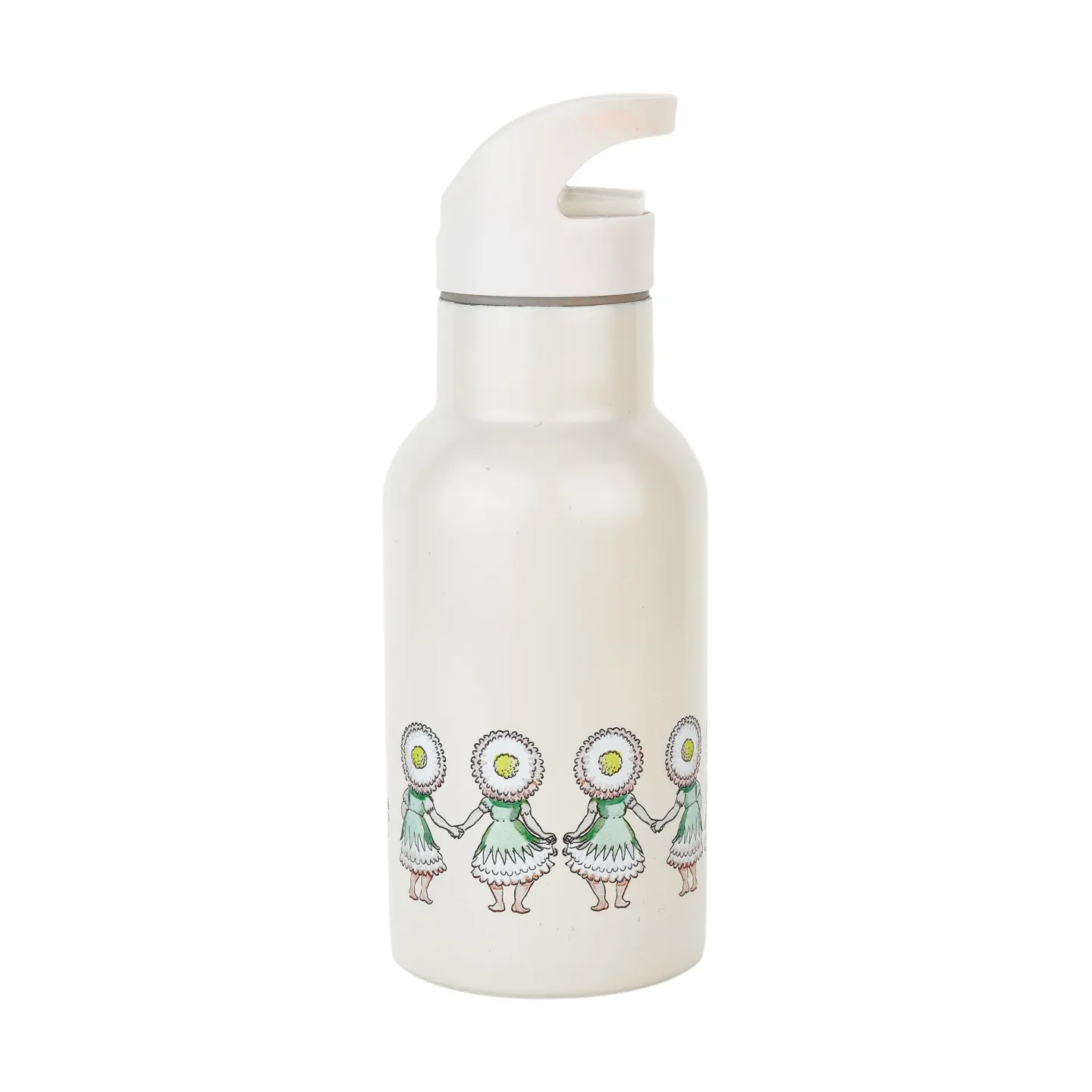 Rätt Start Elsa Beskow Blumenfest Wasserflasche 34 cl Weiß