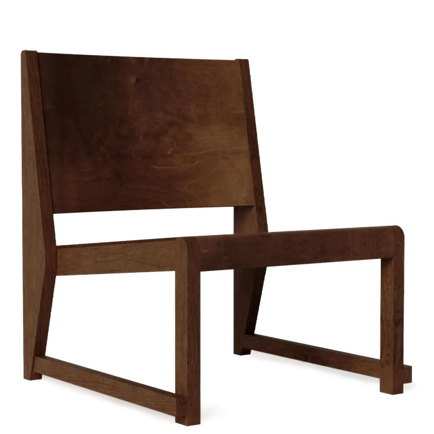 Frama - Easy Chair 01 – Dark Brown Birch - Fåtöljer - Träfärgad - Trä
