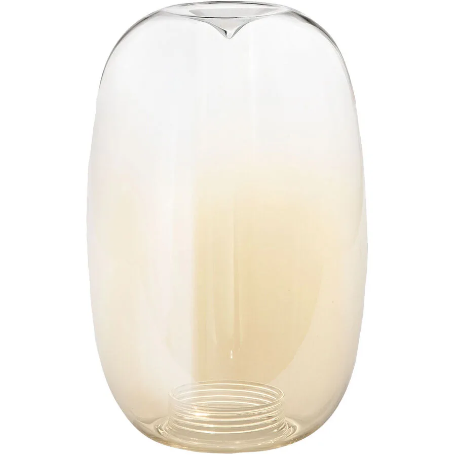 Lampenschirm Fiora Braun Glas 20 cm 28 cm - Farbe: cognac
