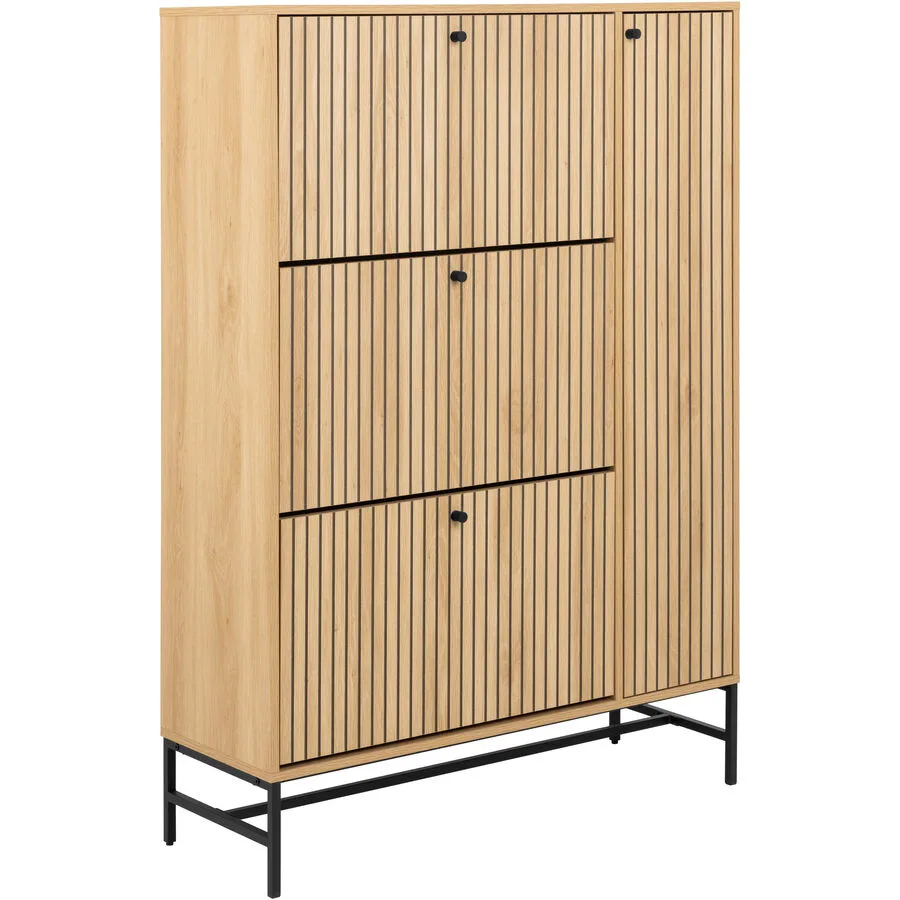 Schuhschrank Albany natur MDF B 98.7 cm H 140.4 cm