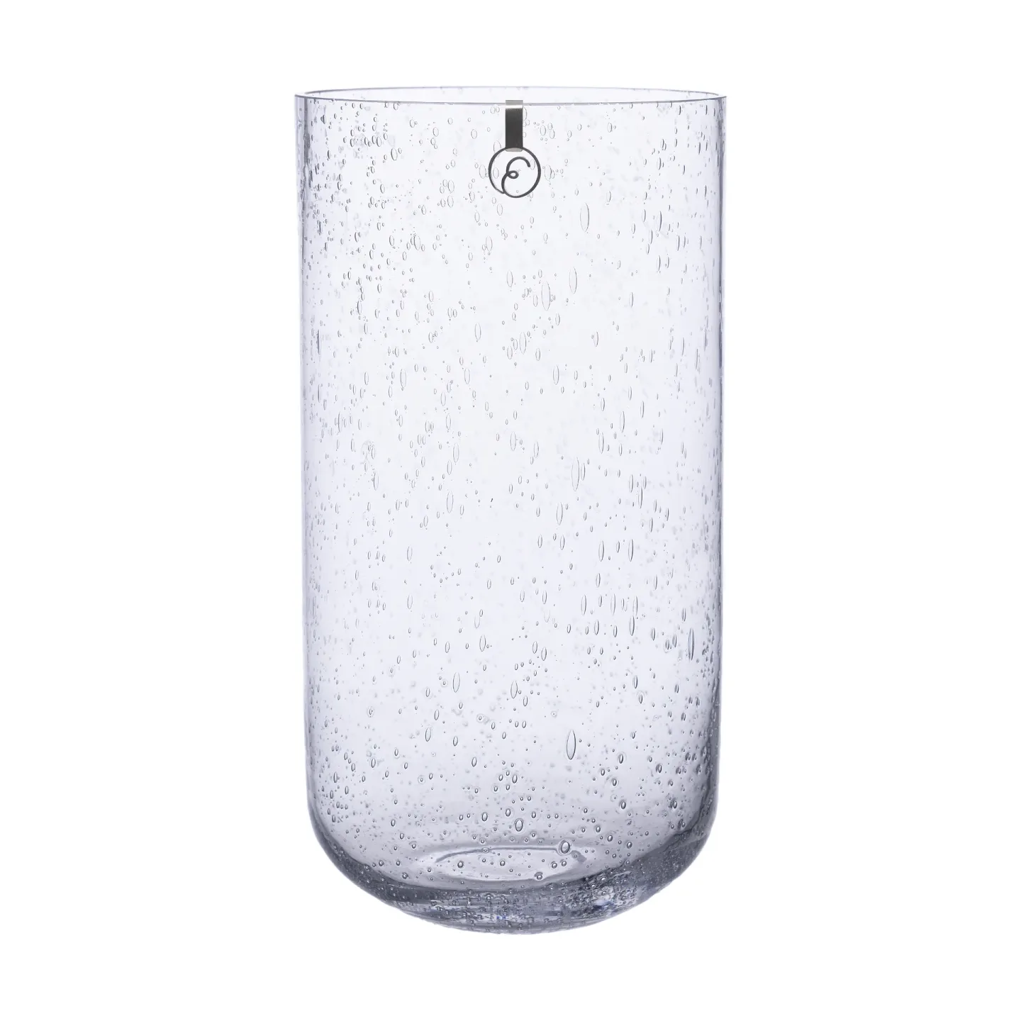 ERNST Ernst Vase aus Glas mit Blasen 25 cm Klar