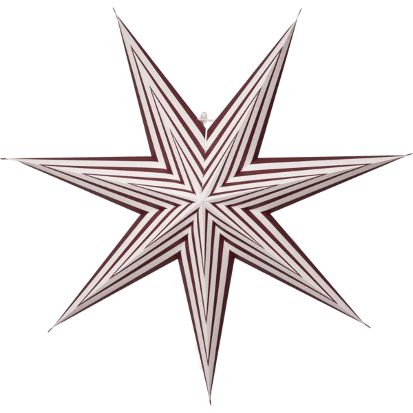 Star Trading - Stripe Ø60 - Adventsstjärna - Röd