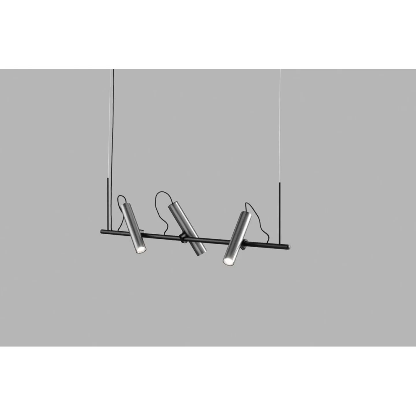 Spirit S1000 Pendelleuchte, silber/schwarz - Light-Point - Wohnzimmer - Aluminium