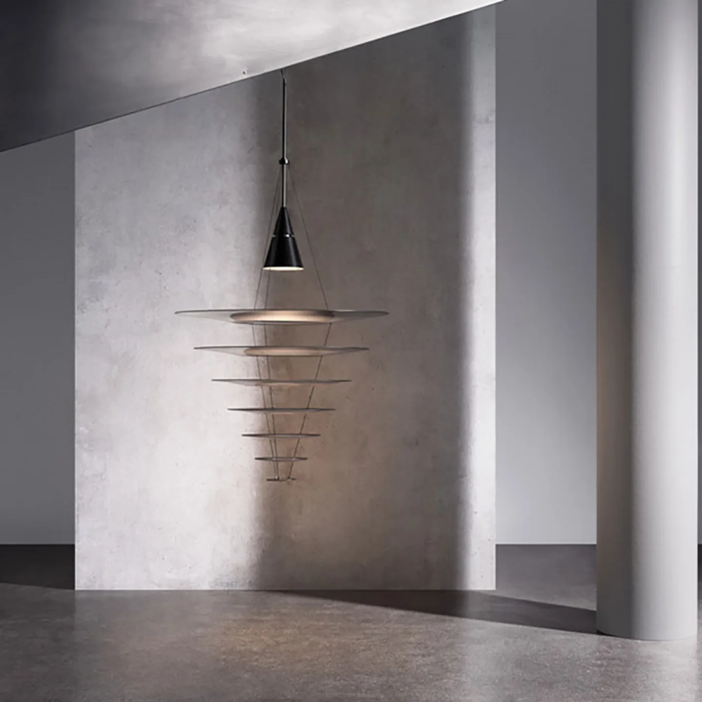 Enigma 825 Pendel Black - Louis Poulsen - Stue - Aluminium