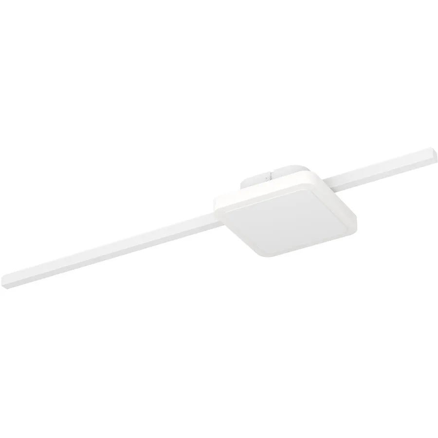 Eglo Deckenlampe Sarginto Weiss Stahl B 13 cm - LED - Lichtfarbe: Warmweiss- LED Energiesparlampe