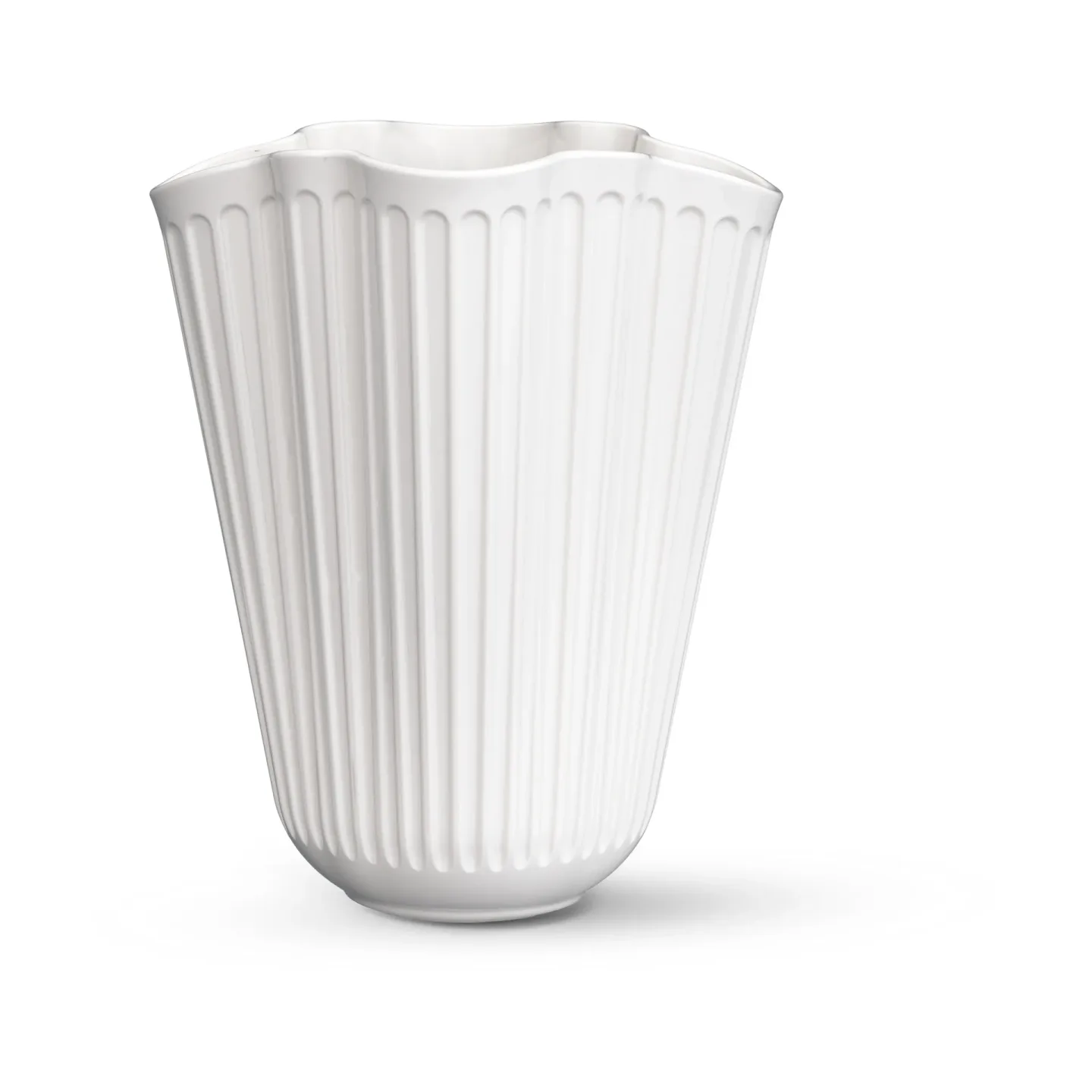 Kähler Hammershøi Vase unfold Weiß, 20,5 cm